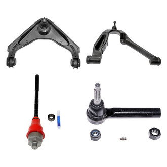 Dorman® - OE Solutions™ Front Passenger Side Lower and Upper Control Arm with Ball Joint and Tie Rod End Kit