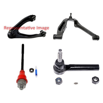 Dorman® - OE Solutions™ Front Passenger Side Lower and Upper Control Arm with Ball Joint and Tie Rod End Kit
