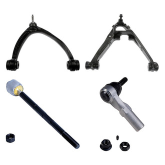 Dorman® - OE Solutions™ Front Passenger Side Lower and Upper Control Arm with Ball Joint and Tie Rod End Kit