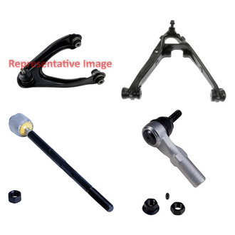 Dorman® - OE Solutions™ Front Passenger Side Lower and Upper Control Arm with Ball Joint and Tie Rod End Kit