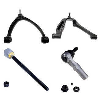 Dorman® - OE Solutions™ Front Passenger Side Lower and Upper Control Arm with Ball Joint and Tie Rod End Kit