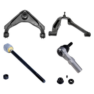Dorman® - OE Solutions™ Front Passenger Side Lower and Upper Control Arm with Ball Joint and Tie Rod End Kit