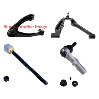 Dorman® - OE Solutions™ Front Passenger Side Lower and Upper Control Arm with Ball Joint and Tie Rod End Kit