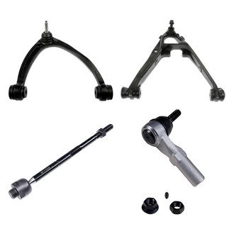Dorman® - OE Solutions™ Front Passenger Side Lower and Upper Control Arm with Ball Joint and Tie Rod End Kit