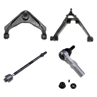 Dorman® - OE Solutions™ Front Passenger Side Lower and Upper Control Arm with Ball Joint and Tie Rod End Kit