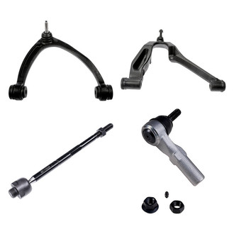 Dorman® - OE Solutions™ Front Passenger Side Lower and Upper Control Arm with Ball Joint and Tie Rod End Kit