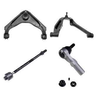 Dorman® - OE Solutions™ Front Passenger Side Lower and Upper Control Arm with Ball Joint and Tie Rod End Kit