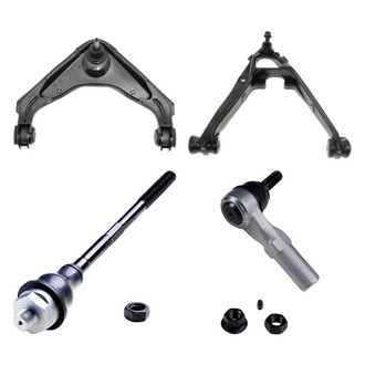Dorman® - OE Solutions™ Front Passenger Side Lower and Upper Control Arm with Ball Joint and Tie Rod End Kit