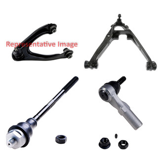 Dorman® - OE Solutions™ Front Passenger Side Lower and Upper Control Arm with Ball Joint and Tie Rod End Kit