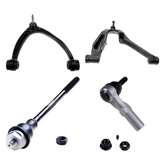 Dorman® - OE Solutions™ Front Passenger Side Lower and Upper Control Arm with Ball Joint and Tie Rod End Kit