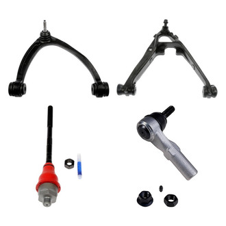 Dorman® - OE Solutions™ Front Passenger Side Lower and Upper Control Arm with Ball Joint and Tie Rod End Kit
