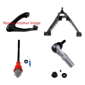 Dorman® - OE Solutions™ Front Passenger Side Lower and Upper Control Arm with Ball Joint and Tie Rod End Kit