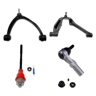Dorman® - OE Solutions™ Front Passenger Side Lower and Upper Control Arm with Ball Joint and Tie Rod End Kit
