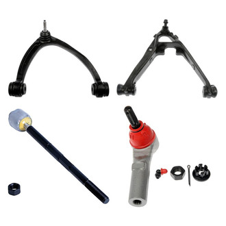 Dorman® - OE Solutions™ Front Passenger Side Lower and Upper Control Arm with Ball Joint and Tie Rod End Kit