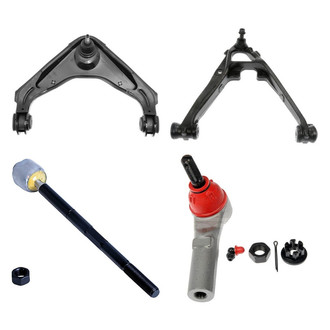 Dorman® - OE Solutions™ Front Passenger Side Lower and Upper Control Arm with Ball Joint and Tie Rod End Kit