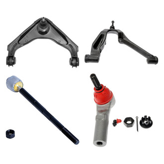 Dorman® - OE Solutions™ Front Passenger Side Lower and Upper Control Arm with Ball Joint and Tie Rod End Kit