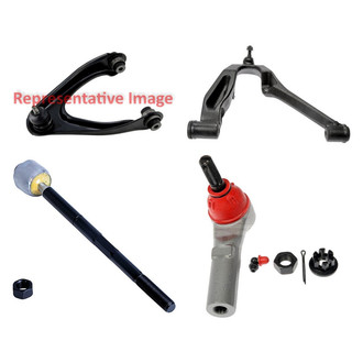 Dorman® - OE Solutions™ Front Passenger Side Lower and Upper Control Arm with Ball Joint and Tie Rod End Kit