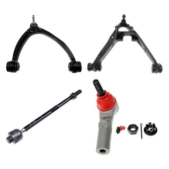 Dorman® - OE Solutions™ Front Passenger Side Lower and Upper Control Arm with Ball Joint and Tie Rod End Kit