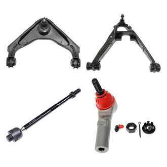 Dorman® - OE Solutions™ Front Passenger Side Lower and Upper Control Arm with Ball Joint and Tie Rod End Kit