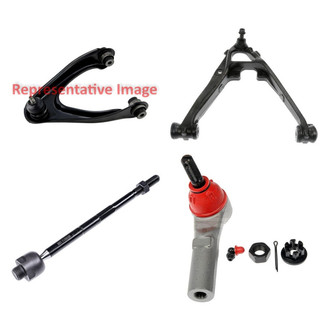 Dorman® - OE Solutions™ Front Passenger Side Lower and Upper Control Arm with Ball Joint and Tie Rod End Kit