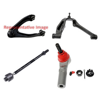Dorman® - OE Solutions™ Front Passenger Side Lower and Upper Control Arm with Ball Joint and Tie Rod End Kit
