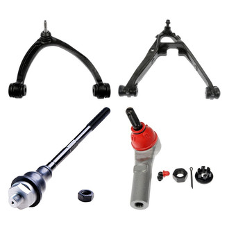 Dorman® - OE Solutions™ Front Passenger Side Lower and Upper Control Arm with Ball Joint and Tie Rod End Kit