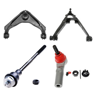 Dorman® - OE Solutions™ Front Passenger Side Lower and Upper Control Arm with Ball Joint and Tie Rod End Kit