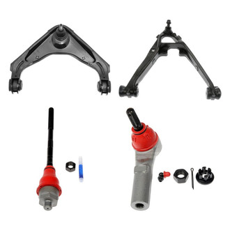 Dorman® - OE Solutions™ Front Passenger Side Lower and Upper Control Arm with Ball Joint and Tie Rod End Kit