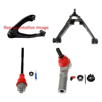 Dorman® - OE Solutions™ Front Passenger Side Lower and Upper Control Arm with Ball Joint and Tie Rod End Kit