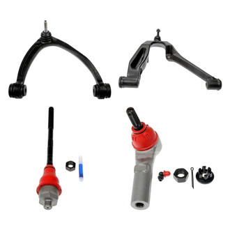 Dorman® - OE Solutions™ Front Passenger Side Lower and Upper Control Arm with Ball Joint and Tie Rod End Kit