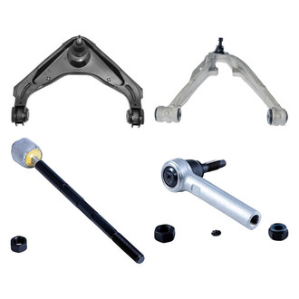 Dorman® - OE Solutions™ Front Passenger Side Lower and Upper Control Arm with Ball Joint and Tie Rod End Kit