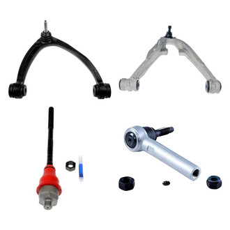 Dorman® - OE Solutions™ Front Passenger Side Lower and Upper Control Arm with Ball Joint and Tie Rod End Kit
