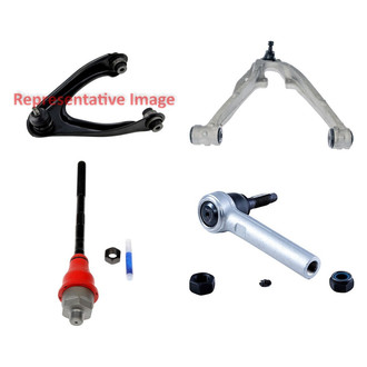 Dorman® - OE Solutions™ Front Passenger Side Lower and Upper Control Arm with Ball Joint and Tie Rod End Kit