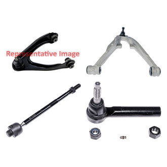 Dorman® - OE Solutions™ Front Passenger Side Lower and Upper Control Arm with Ball Joint and Tie Rod End Kit