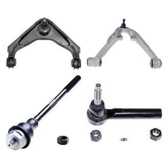 Dorman® - OE Solutions™ Front Passenger Side Lower and Upper Control Arm with Ball Joint and Tie Rod End Kit