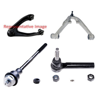 Dorman® - OE Solutions™ Front Passenger Side Lower and Upper Control Arm with Ball Joint and Tie Rod End Kit