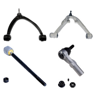 Dorman® - OE Solutions™ Front Passenger Side Lower and Upper Control Arm with Ball Joint and Tie Rod End Kit