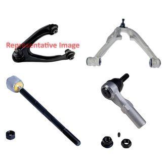 Dorman® - OE Solutions™ Front Passenger Side Lower and Upper Control Arm with Ball Joint and Tie Rod End Kit