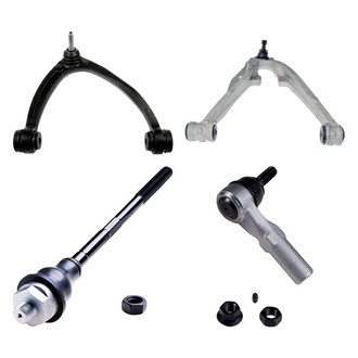 Dorman® - OE Solutions™ Front Passenger Side Lower and Upper Control Arm with Ball Joint and Tie Rod End Kit