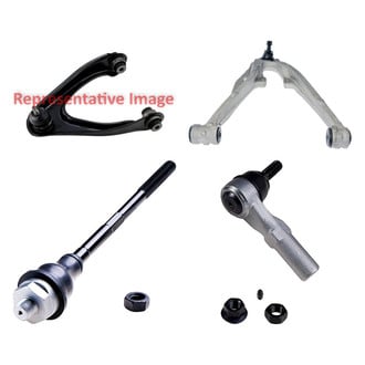 Dorman® - OE Solutions™ Front Passenger Side Lower and Upper Control Arm with Ball Joint and Tie Rod End Kit