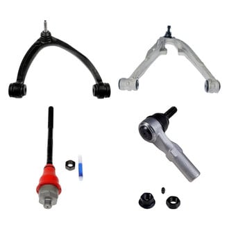 Dorman® - OE Solutions™ Front Passenger Side Lower and Upper Control Arm with Ball Joint and Tie Rod End Kit