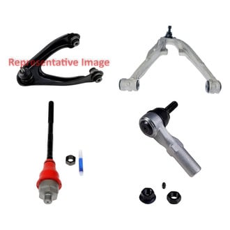 Dorman® - OE Solutions™ Front Passenger Side Lower and Upper Control Arm with Ball Joint and Tie Rod End Kit