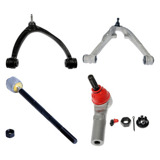 Dorman® - OE Solutions™ Front Passenger Side Lower and Upper Control Arm with Ball Joint and Tie Rod End Kit