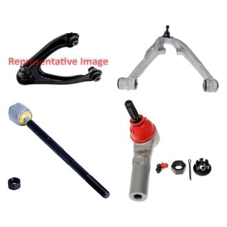 Dorman® - OE Solutions™ Front Passenger Side Lower and Upper Control Arm with Ball Joint and Tie Rod End Kit
