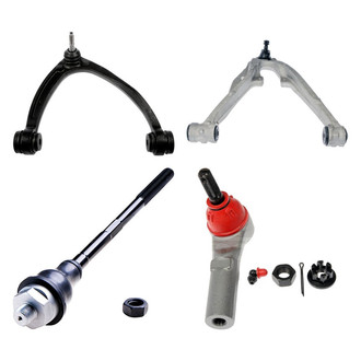Dorman® - OE Solutions™ Front Passenger Side Lower and Upper Control Arm with Ball Joint and Tie Rod End Kit
