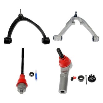 Dorman® - OE Solutions™ Front Passenger Side Lower and Upper Control Arm with Ball Joint and Tie Rod End Kit