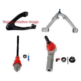 Dorman® - OE Solutions™ Front Passenger Side Lower and Upper Control Arm with Ball Joint and Tie Rod End Kit