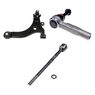 Dorman® - OE Solutions™ Front Passenger Side Lower Control Arm with Ball Joint and Tie Rod End Kit