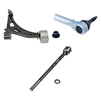 Dorman® - OE Solutions™ Front Passenger Side Lower Control Arm with Ball Joint and Tie Rod End Kit