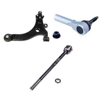 Dorman® - OE Solutions™ Front Passenger Side Lower Control Arm with Ball Joint and Tie Rod End Kit